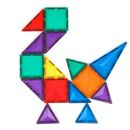 Magnetyczne klocki konstrukcyjne Magtiles
