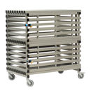 Wózek na sprzęt 2 piętra z drzwiami 126x80x133 CM