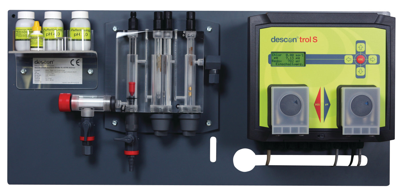 DESCON ® TROL S URZĄDZENIE POMIAROWE WOLNY CHLOR / REDOX / pH / TEMPERATURA