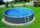 Kompletny basen ogrodowy stalowy 5,5x1,2 m grafit