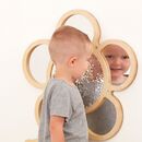 Sensoryczny panel ścienny kwiatek z lusterkami