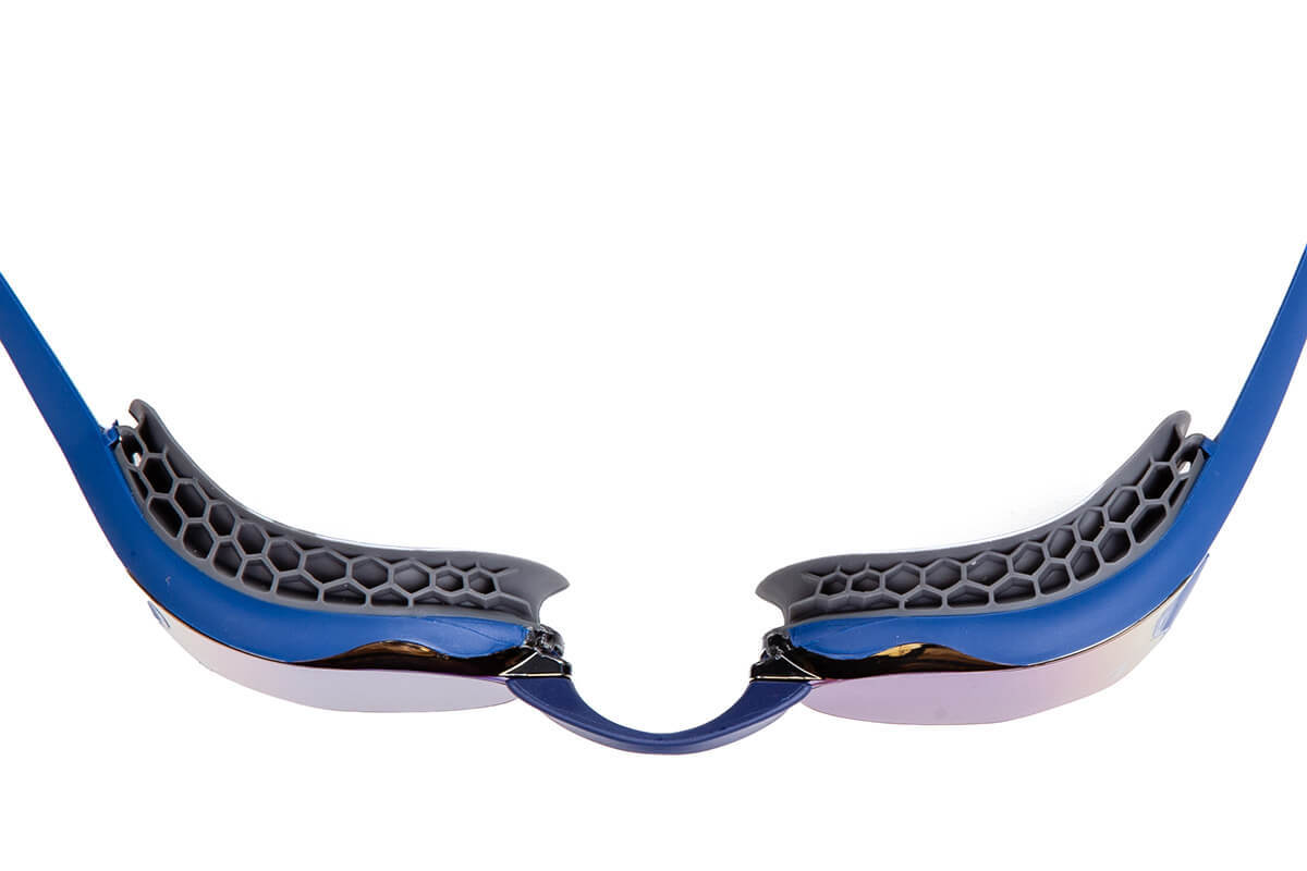 okulary plywackie treningowe Zoggs Raptor HCB Mirror niebieskie